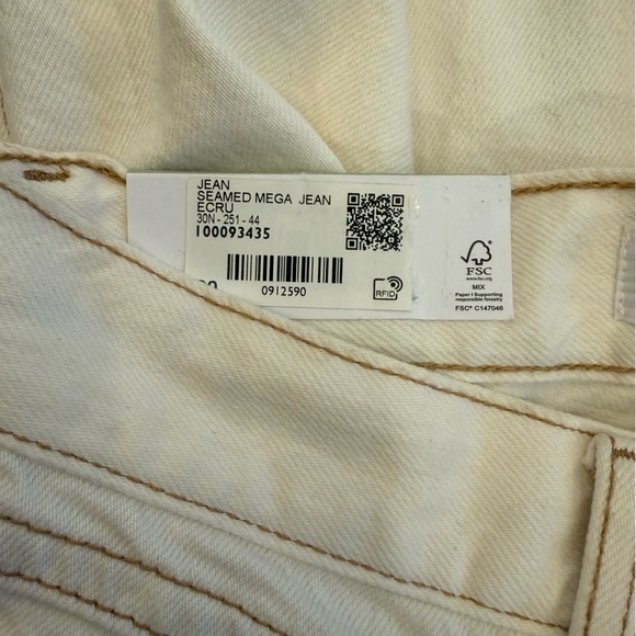 Garage Seamed Wide Leg Mega Jeans NWT Size 00 - Picture 9 of 12